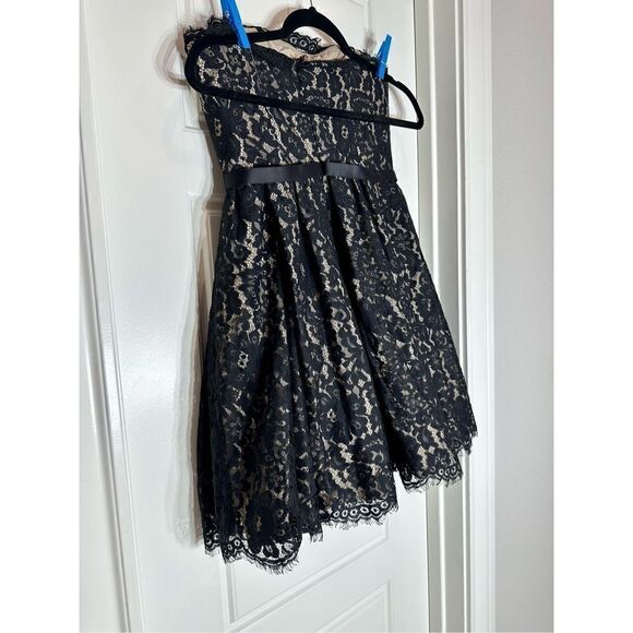Robert Rodriguez black lace strapless party dress size 2 - Picture 7 of 9